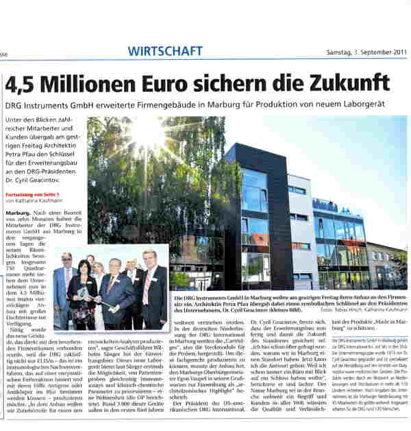 Newspaper Article Oberhessische Presse